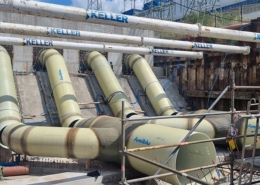 4 parallel Amiblu Flowtite cooling water circulation pipelines DN 2400 for Dolna Odra power plant