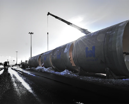 Amiblu Hobas XXL pipes for WWTP Czajka in Poland