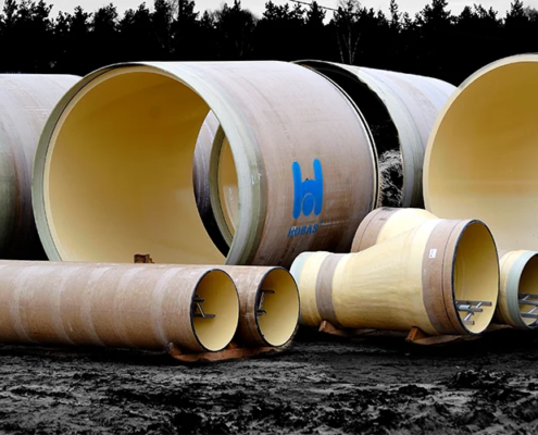 Amiblu Hobas XXL pipes for WWTP Czajka in Poland