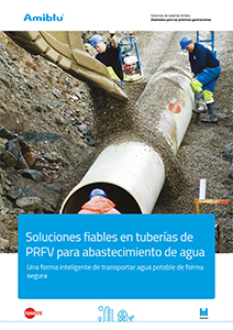 folleto Amiblu Sistemas de tuberías para abastecimientos de agua, portada