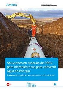 folleto Amiblu Sistemas de tuberías para hidroeléctricas, portada