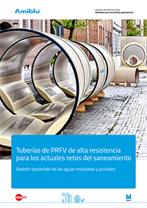 folleto Amiblu Sistemas de tuberías para saneamiento, portada