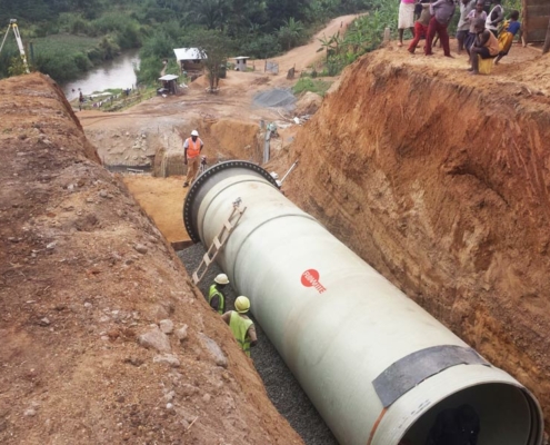 Amiblu hydropower pipeline Uganda