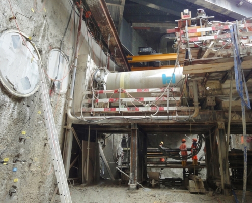 HOBAS Pipes as Auxiliary Static Support and Drainage System for the new Intra-Urban Train Tunnel, CH