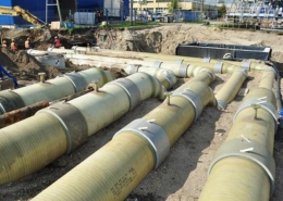 Amiblu Flowtite GRP cooling water pipelines for power plant Opole in Poland