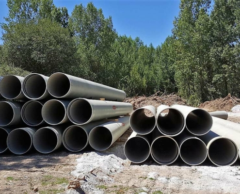 Flowtite pressure pipes for sewer discharge Rio Tinto