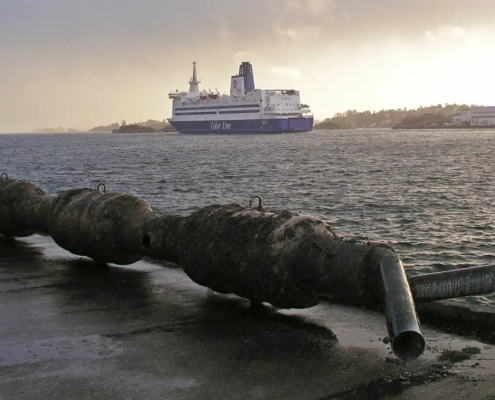 GRP diffuser of Enga outfall was brought ashore after 33 years