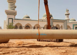 GRP drainage pipe BRT project Senegal