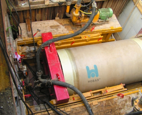 Trenchless Project on the Rails with HOBAS GRP Pipes