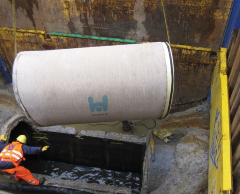 HOBAS NC pipes rehabilitate sewer Netherlands