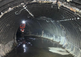 Host pipe inspection old culvert East Budleigh