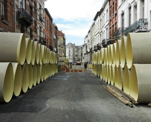 Non-circular GRP Pipes Renovate Aged Sewer Networks in Belgium