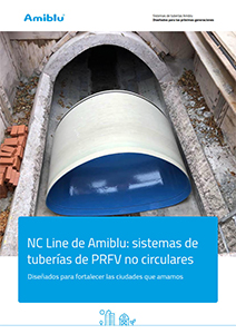 folleto Tuberías no circulares Amiblu (NC Line), portada