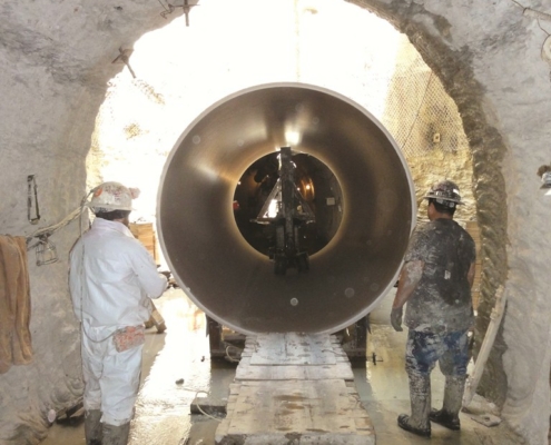 Hobas pipes extension of a wastewater tunnel